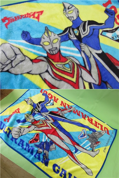 キャラクター毛布 ウルトラマンガイア ハーフケットと人形セット(毛布