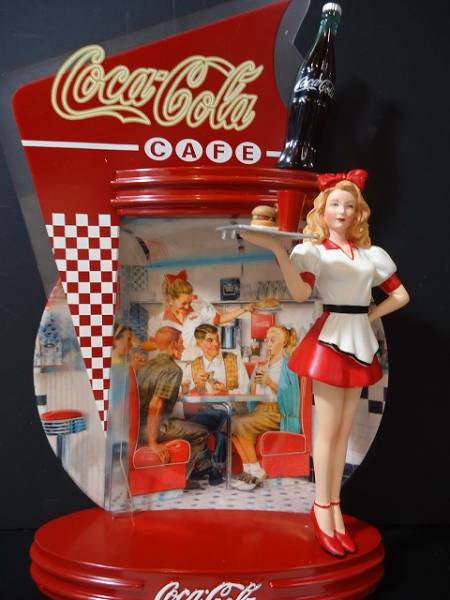 超レア☆コカコーラ アメリカンダイナー ウェイトレス&プレート5 コカ