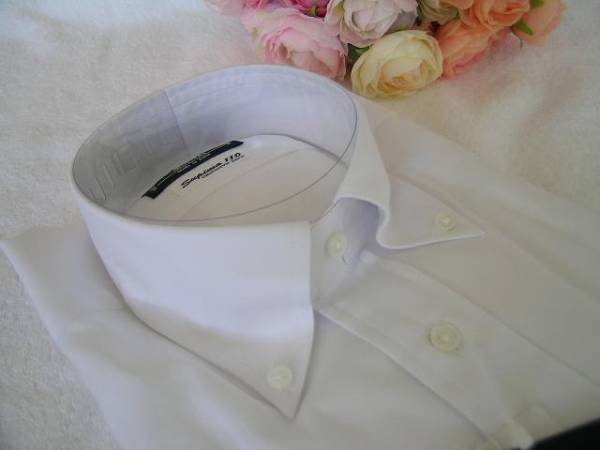 ★鎌倉シャツ★サイズ40-84★スリムフィット★ホワイト★