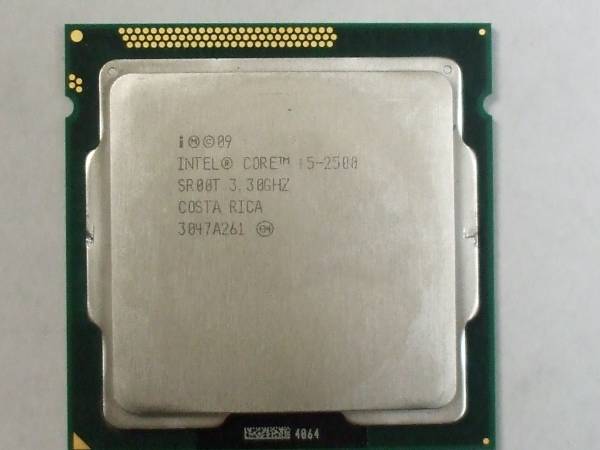 簡易チェック済み Intel Core i5-2500 3.3GHz～3.7GHz LGA1155②