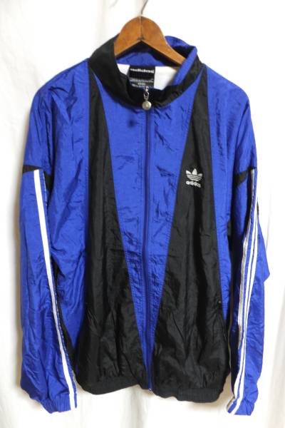 ☆adidas☆ナイロンブルゾン☆ネイビー×ブラック☆L☆
