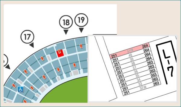 書留無料!日本シリーズ第2戦★10/26(日) レフト41段 後通路2-4連_1