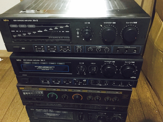 カラオケ アンプ タイトー XA-1 2台 XA-2 ビクター AX-K505(カラオケ