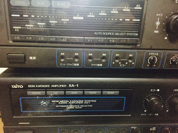カラオケ アンプ タイトー XA-1 2台 XA-2 ビクター AX-K505(カラオケ