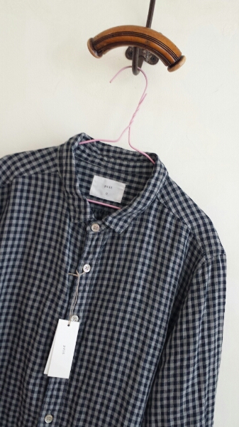 prit リネン100% ギンガムチェック ロングシャツ チュニック 日本 prit 