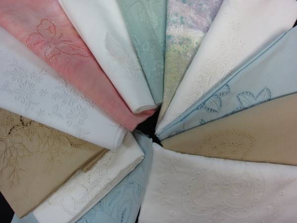 ●単品染め／手染め／白の刺繍生地等色々♪１２枚セットです♪