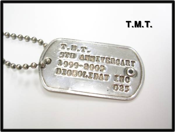 5th ANNIVERSARY【TMT DOG TAG ドッグタグネックレス シルバー】(男性 