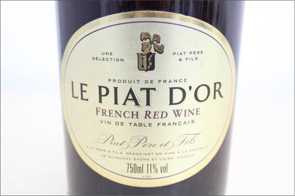 未開栓 LE PIAT D'OR ピアドール ワイン 赤 750ml 11% フランス