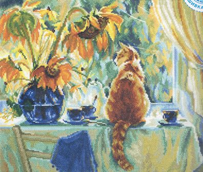 ★ RTO クロスステッチキット SUNNY　DAY ひまわりとねこ ★