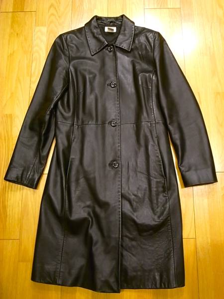 ☆ブルックスブラザーズ羊革ブラックコートXS☆