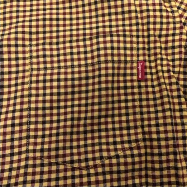 SUPREME チェック シャツ 茶系 M美品 SHIRTS オックスフォード