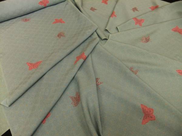 ★登録”利久織／揚羽蝶【正絹小紋反物】