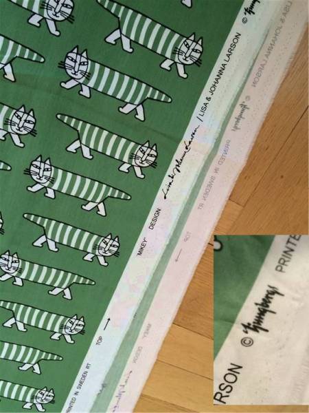 リサラーソン 生地 猫柄 ネコ マイキー グリーン 1m ユンバリ プリント生地 売買されたオークション情報 Yahooの商品情報をアーカイブ公開 オークファン Aucfan Com