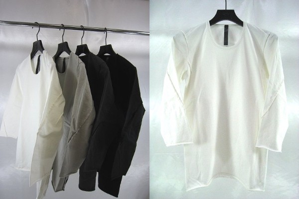 wjk out seem crew3/4compact jersey白コンパクトジャージーAKM