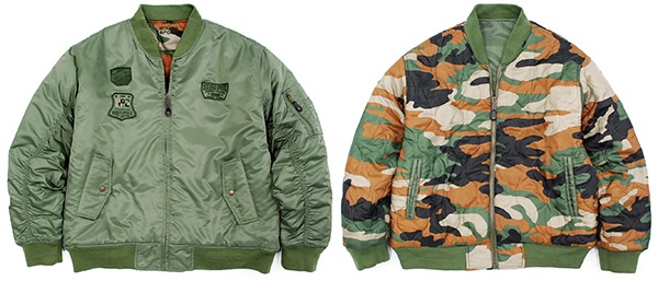 サウスポール SOUTH POLE 迷彩柄 リバーシブル MA-1 フライトJKT