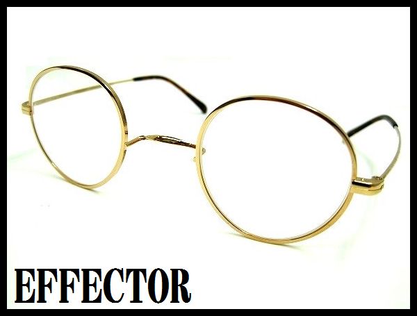 美品◇EFFECTORエフェクター LAYLA チタン ボストン丸眼鏡◇(フルリム 