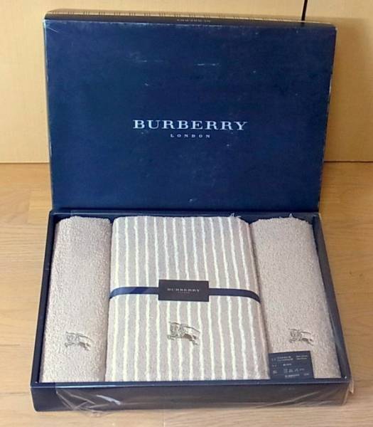 未使用】バーバリー/Burberry バスタオル他 タオルセット バーバリー 