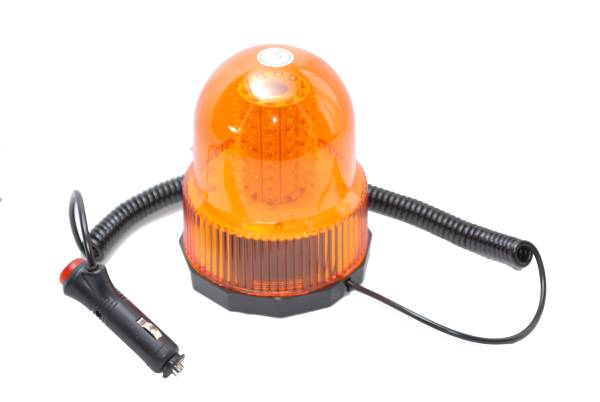 80LEDフラッシュライト12V24V黄 丸型 作業 回転灯マグネット