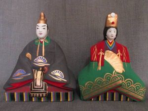 古賀人形　郷土玩具　お雛様　土人形 楽天市場】お内裏様 お雛様 土人形 0207雛人形 日本玩具 郷土人形 民族
