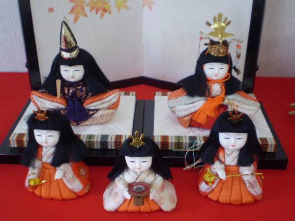 お雛様◆木目込「１５人飾り」◆玄関などの雛飾りに◆ひな祭り＆