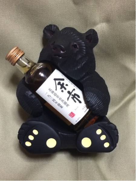 ☆ニッカ余市蒸溜所☆余市ミニボトルと熊の置物箱付☆工場限定品(日本