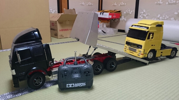 タミヤ 1 14 トレーラー 積載車 改造多数 田宮模型 売買されたオークション情報 Yahooの商品情報をアーカイブ公開 オークファン Aucfan Com