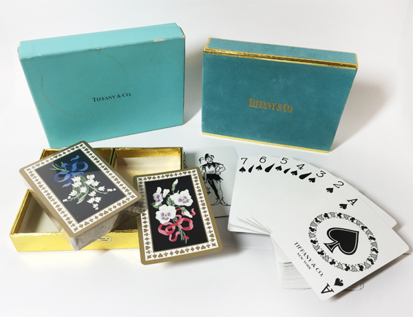 Tiffany & Co. フラワー柄 トランプ 未使用 ヴィンテージ ティファニー Tiffany トランプ 未使用 花柄 パンジー スズラン