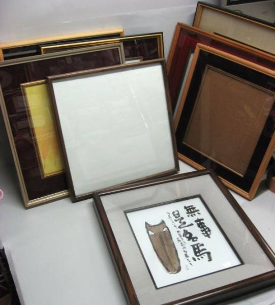 色紙用額縁/色紙額 6枚 その他2枚 計8枚★中古/木製/アルミ製