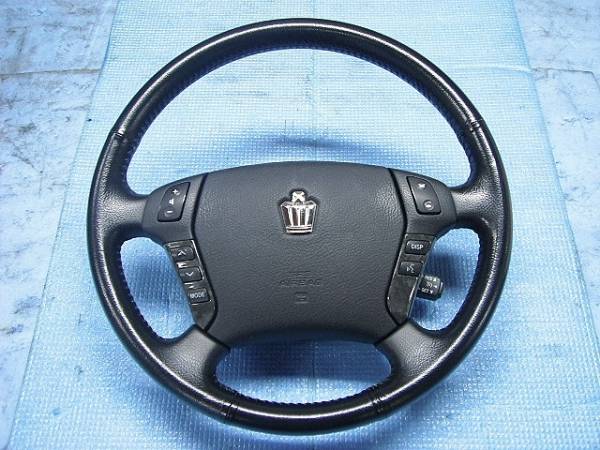 クラウンGRS182 純正革ステアリングハンドル 18