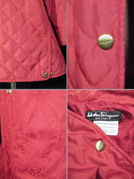 ☆絶版品☆ Salvatore Ferragamo/フェラガモ：中綿入スプリングJKT 