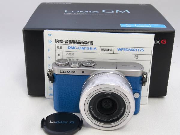 ■新品/保証書付/即決有■ DMC-GM1SK-A レンズキット /ブルー ■