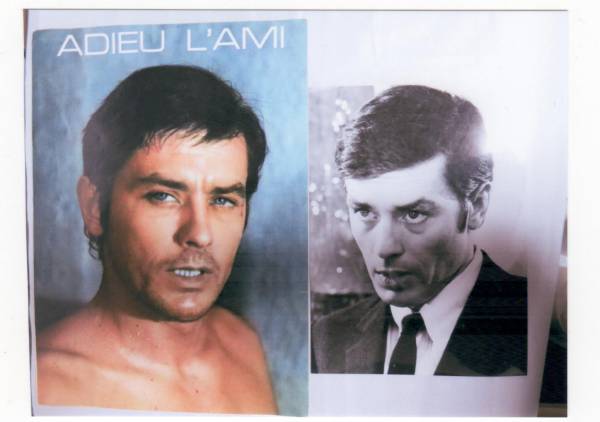 ★アラン・ドロン「さらば友よ」プレスシートとポートレート