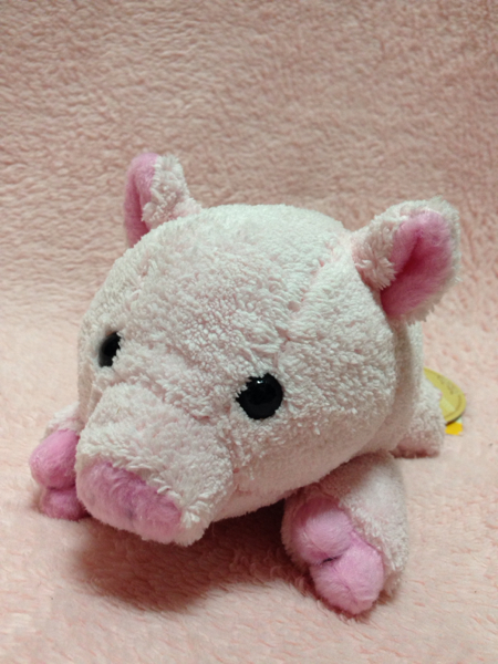 ヒロクンハウス・ソフトブートンSピンク・ブタのぬいぐるみ(ブタ