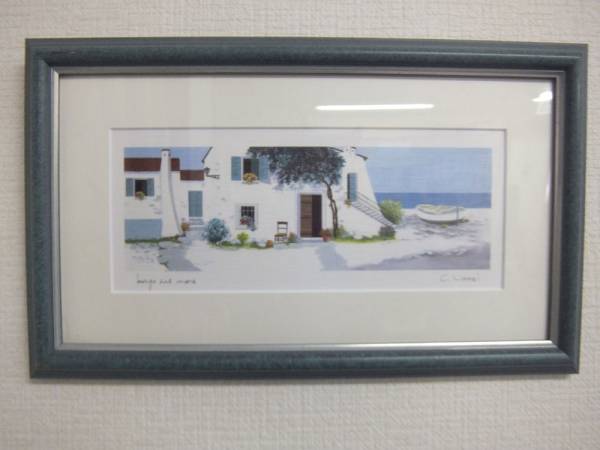 C. Lipari 風景画 agosto ☆絵画 イタリア C. Lipari リパリ 在銘作家 作者不明☆(自然、風景画