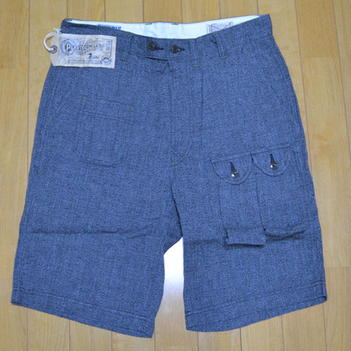 キャンバスバック　杢グレー　ショーツXL　未使用品