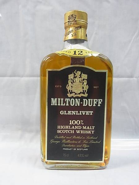 ミルトンダフ MILTON-DUFF 12年 グレンリベット□古酒 未開封 飲料