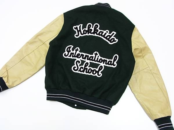 Dehen 本革袖スタジャン 北海道インターナショナルスクール M Mサイズ 売買されたオークション情報 Yahooの商品情報をアーカイブ公開 オークファン Aucfan Com