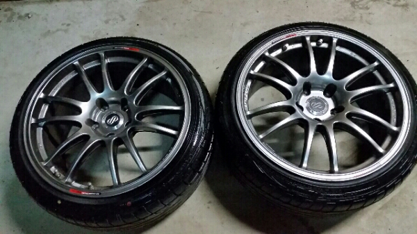 ENKEI エンケイ GTC-01 2本 9j+40 タイヤ225/40R18ピンソ新品