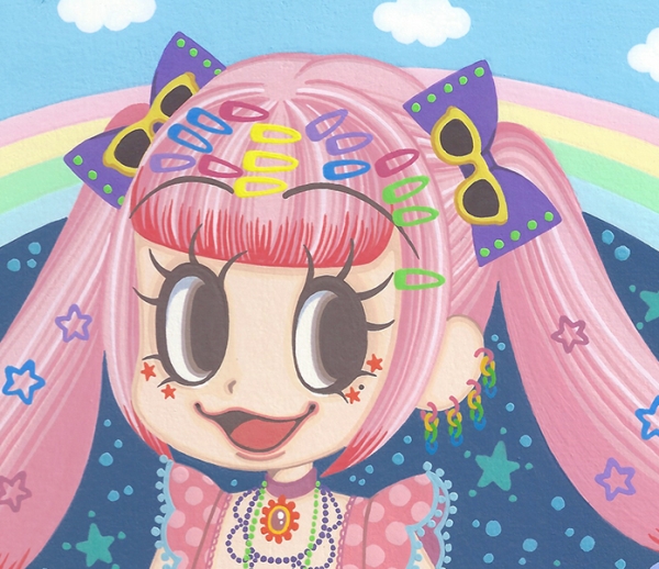 A4ボード★オリジナルイラスト手描き原画★スターシャワー