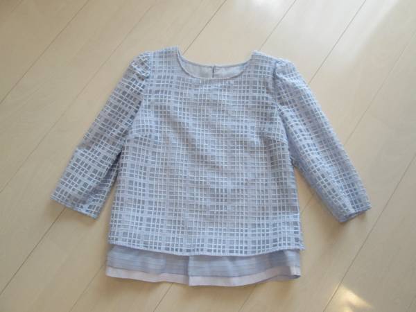 Used★ジャスグリッティー　オーガンチェックブラウス