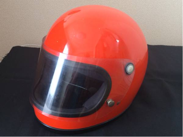 70年代マルシン工業ビンテージヘルメット橙旧車族ヘルZ1Z2CBXRD(L