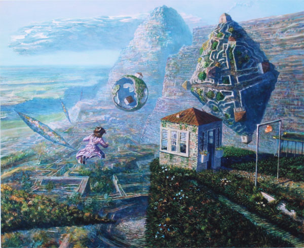 ◇井上直久◇上昇気流◇イバラードの世界◇ピエゾグラフ◇(版画)｜売買