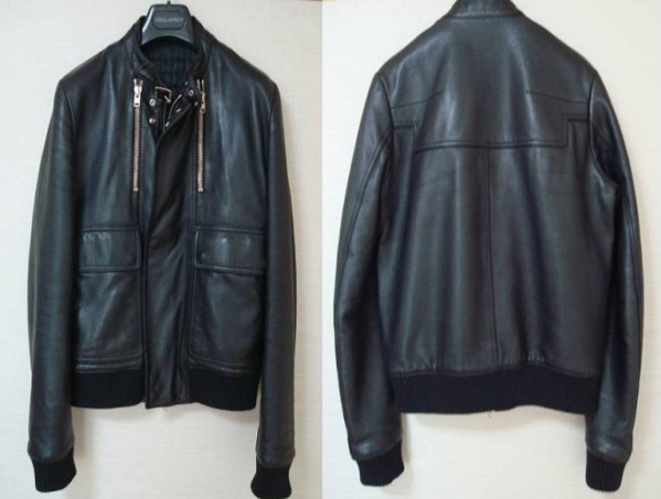 格安キムタク着07AWディオールオムレザージャケット46DIORHOMME