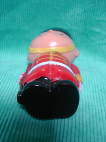 当時物岩手銀行キャラクターがんちゃんソフビ貯金箱いわぎん兵隊
