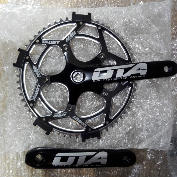 DRIVELINE+OTA クランクセット60T、BG 付き BCD130mm OTA 60Tチェーンリング・クランクセット DRIVELINE+OTA クランクセット