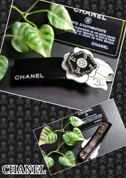 CHANEL★シャネルノベルティヘアバレッタクリップ黒