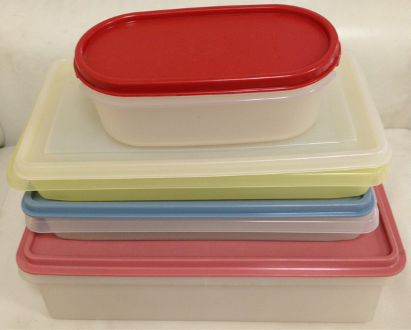 【中古品】タッパーウェア☆長方形&楕円形☆4個セット_1