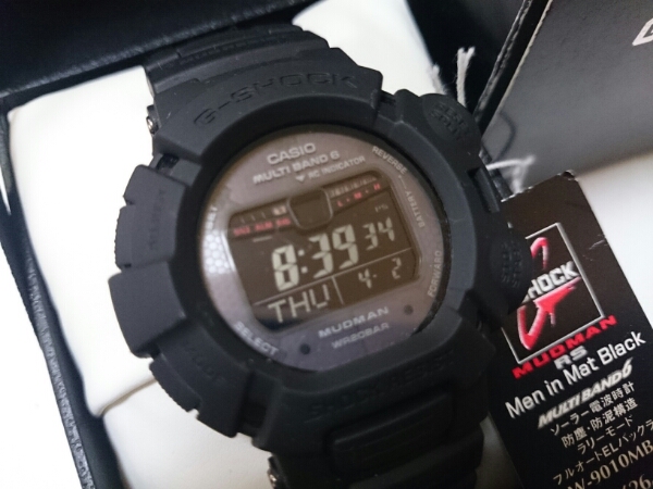 希少◎美品/メンインマットブラック GW-9010MB-1JF/電波ソーラー