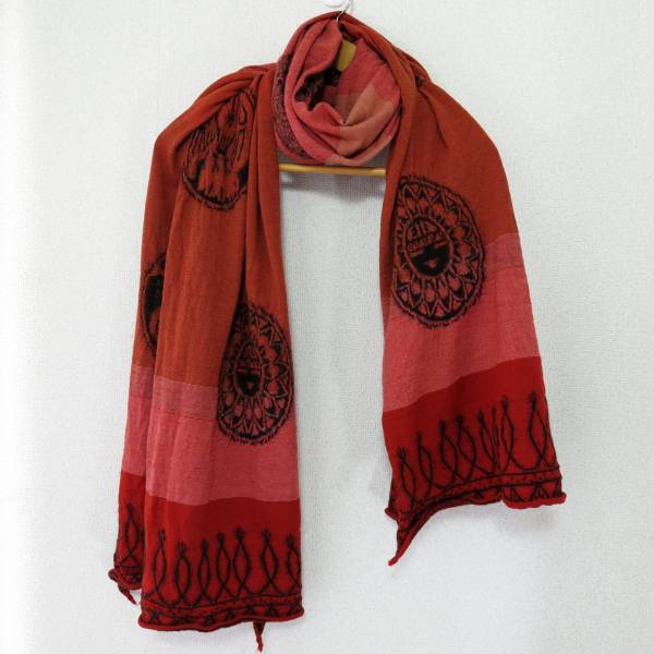 KAPITAL ホピ族 ココペリ ネイティブ 縮絨 マフラー ストール