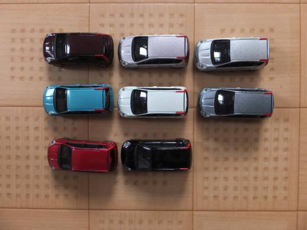 非売品 トミカ 日産 NISSAN ノート E11 カラー見本8色セット 